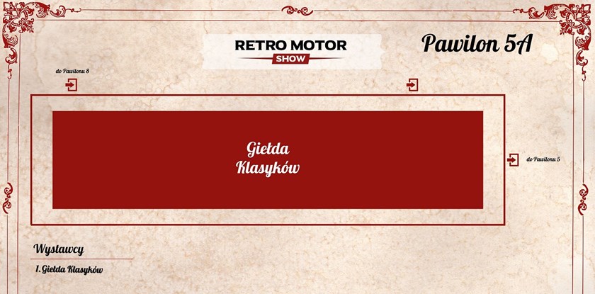 Plan Pawilonów Retro Motor Show 2022