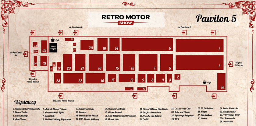 Plan pawilonów Retro Motor SHow 2022