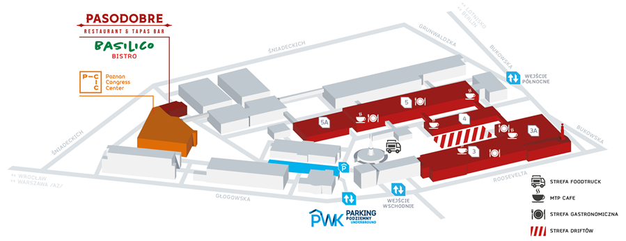 Mapa terenu Retro Motor Show 2026 — pawilony i strefy tematyczne